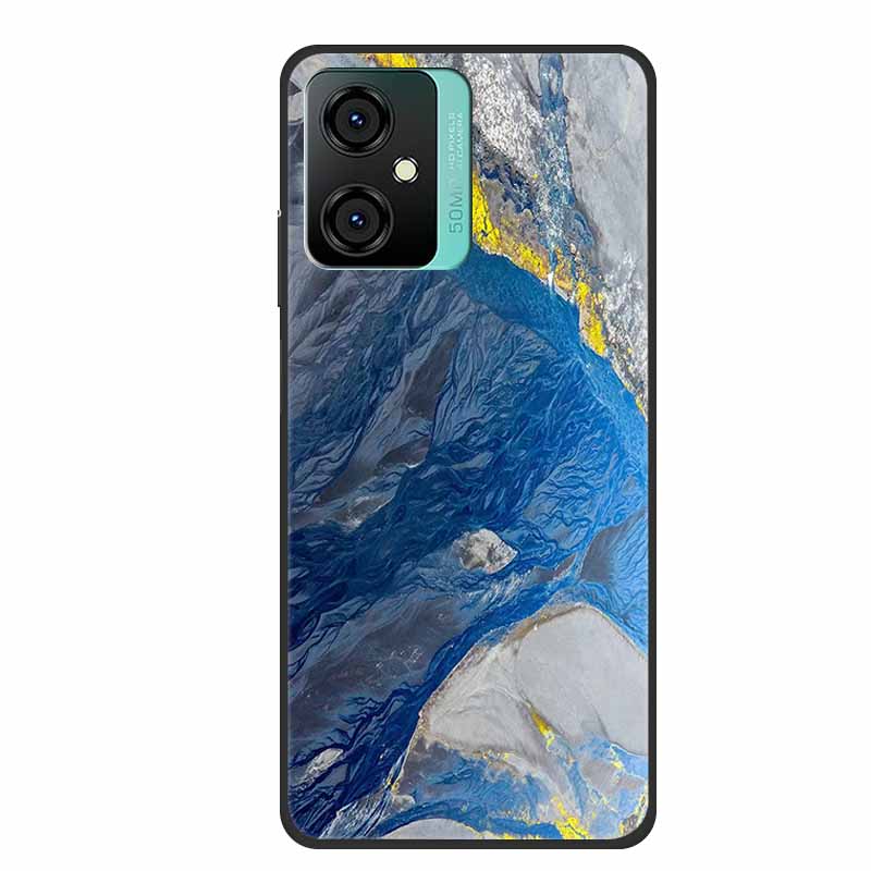 For Blackview Oscal C70 Phone Cover Case Luxury Silicone TPU For Blackview Oscal C 70 Soft Marble Flowers Protective Cases Coque