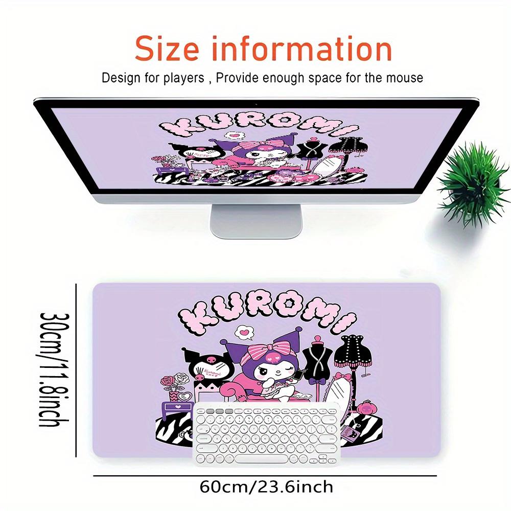 Kuromi, Cute Themed XXL Mouse Pad - Non-slip Rubber Desk Mat for Gaming and Office Use, Multi-Function Keyboard 0826029a