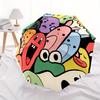 1pc Cartoon Characters Automatic Folding Umbrella, Portable & Foldable Design with 8 Ribs, Casual Outdoor Accessory yy250805047