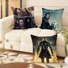 Cushion Cover Silky Short Plush Home Sofa Cushion Cover - Invisible Zipper Home Decoration The Last Kingdom TV Series