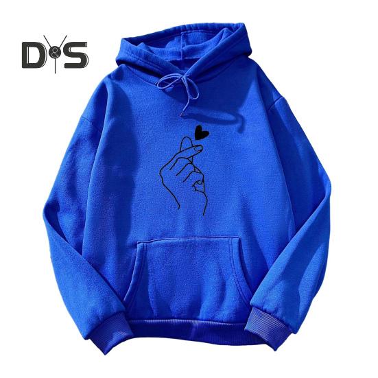 Unisex podzimní zimní mikina s kapucí elastický manžetový lem volná nášivka kapsa tlustý plyš volný jednobarevný potištěný top s kapucí