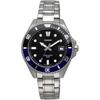 [カシオ] CASIO スタンダード アナログ 腕時計 MDV-10D-1A2V ボーイズ レディース ガールズ ブラック×ブルーベゼル メタルバンド 海外モデル [並行輸入品]