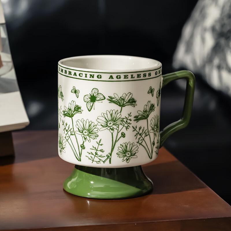 Shangqi Högfotad Keramisk Prästkrage Kaffemugg