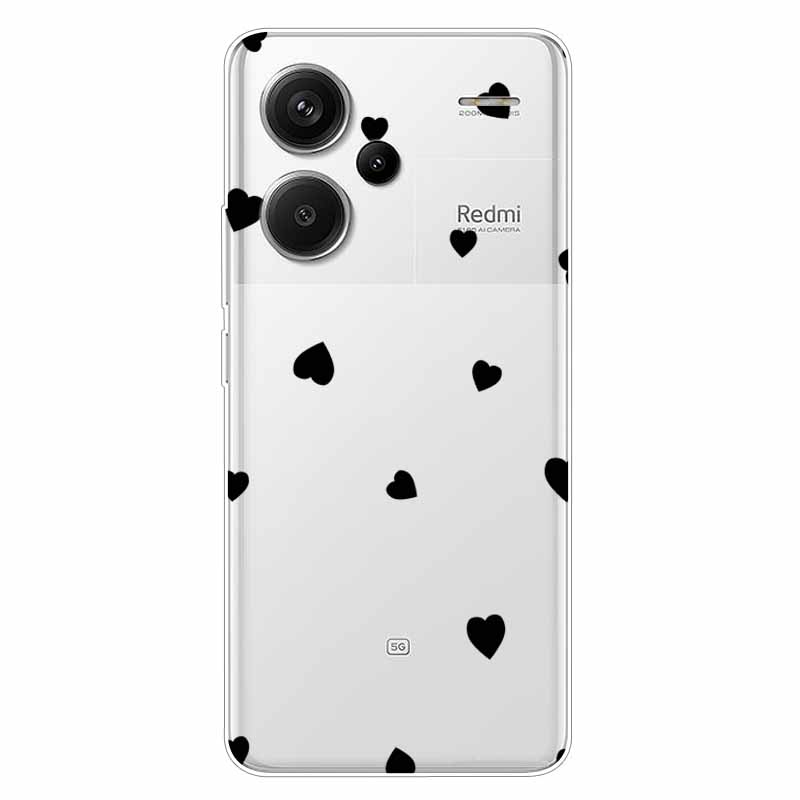 For Redmi Note 13 Pro Plus 5G Case Clear TPU Soft Back Cover for Xiaomi Redmi Note 13 Pro+ 5G Transparent Silicone Cases Funda