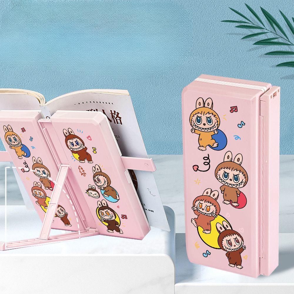 

Милый многофункциональный пенал, подставка для ручек в виде книжной полки, двухслойный ящик для хранения для детей, мальчиков и девочек