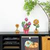 3D Puzzle DIY Wooden Flower Wooden Flowers for Crafts 3D DIY Wood Crafts Flower for Adults & Youngster
