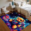 1pc Neon Bear Rug Psychedelic Galaxy Pattern Non Slip Floor Mat for Kids Bedroom Playroom Nursery Play Mat Home Decor Carpet