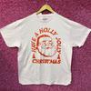 Santa Claus Jolly Christmas Vintage Style Pink T-Shirt