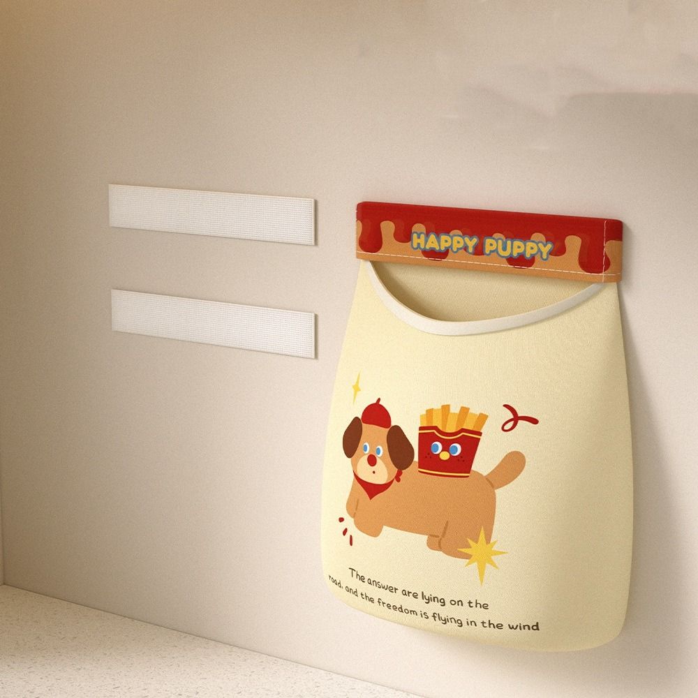 2Pcs Large Capacity Garbage Bag Holder Self Adhesive Underwear Socks Storage Bag  Kitchen