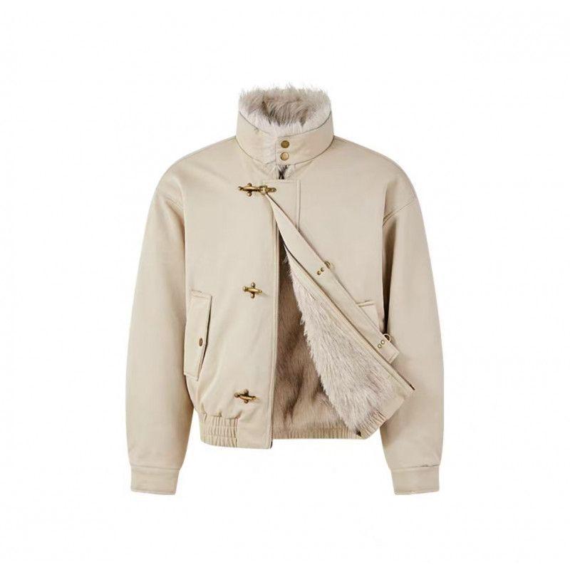 Men`s Winter Leather Jacket: American Airplane