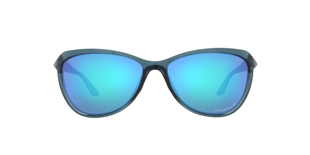 Oakley Sunglasses OO9222 Crystal Sapphire Polarized Lens 60 Black/Prism