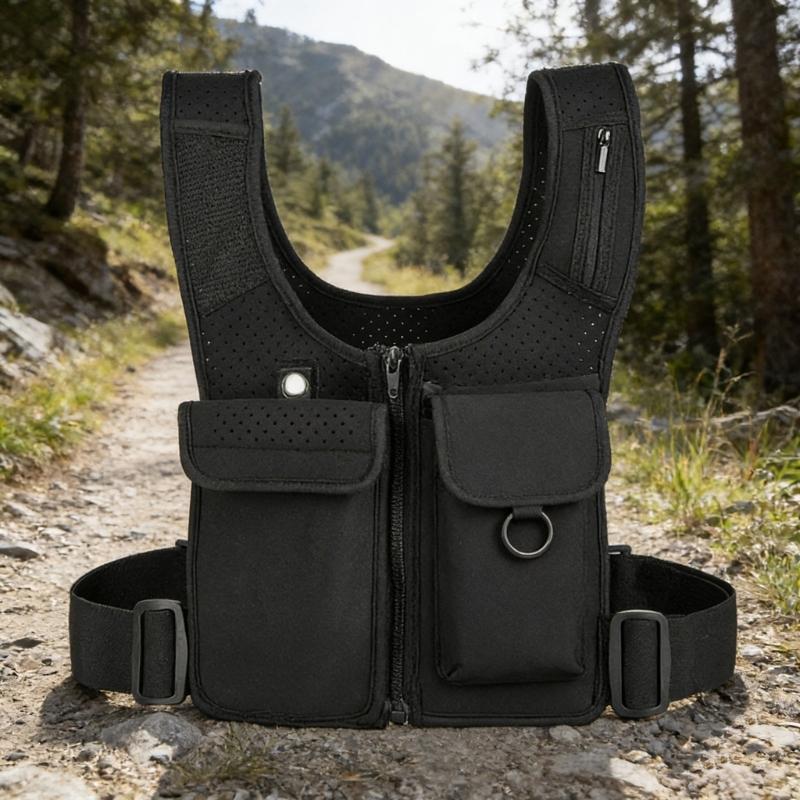 Verstellbare & Elastische Laufweste Sicherheitsleichte Weste zum Radfahren für Wettkampf, Wandern und Outdoor-Aufgaben