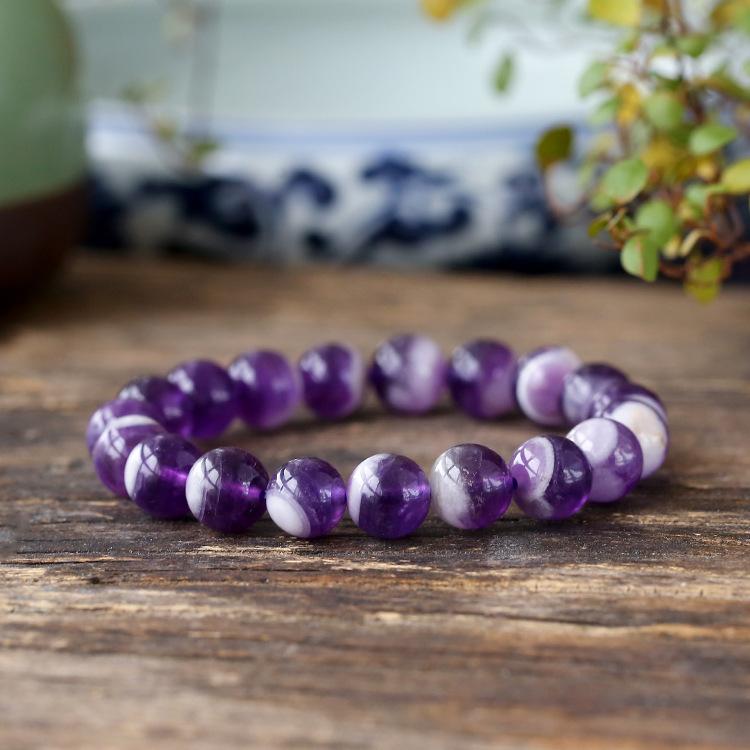 Recommended Natural Dreamy Amethyst Bracelet Amethyst bracelet Fashionable Korean-style original accessories Women s jewelry 6mm
