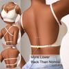 Women's 3 Ways Convertible Wireless Bra, Seamless Low Back Push Up Bralette with Adjustable Straps, Removable Pads for Backless Dresses