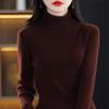 Women's Thickened Slim-Fit High-Neck Sweater - Autumn/Winter Pullover Knitted Base Layer with High-End Feel