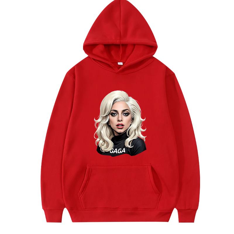 Felpa Grafica Classica Lady Gaga Uomo Donna Vintage Manica Lunga Felpa di Alta Qualità Con Stampa Oversize Casual Felpa Unisex