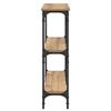 Artisan Oak Console Table 75 X 22.5 X 75 Cm Particleboard
