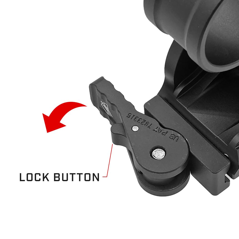 Evolution Gear UNITY TACTICAL FAST FTC 3XMAG Magnifier Mount Replica with Hard Anodized Finish