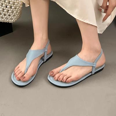 Flats Women's Sandals Clip Toe Summer Designer Shoes Casual Woman Slippers 2025 Walking Flip Flips Cozy Beach Sandalias De Mujer