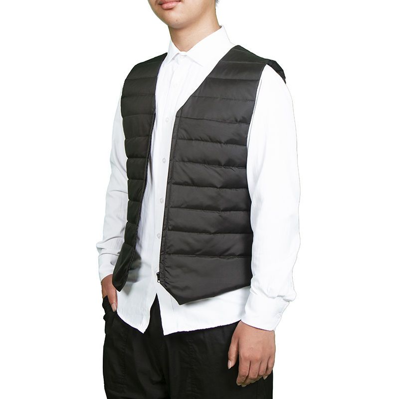 Vest Men's Thin V-neck Down Cotton Warmth Cold Protection for Young Middle-aged Fashion Korean Style New Vest