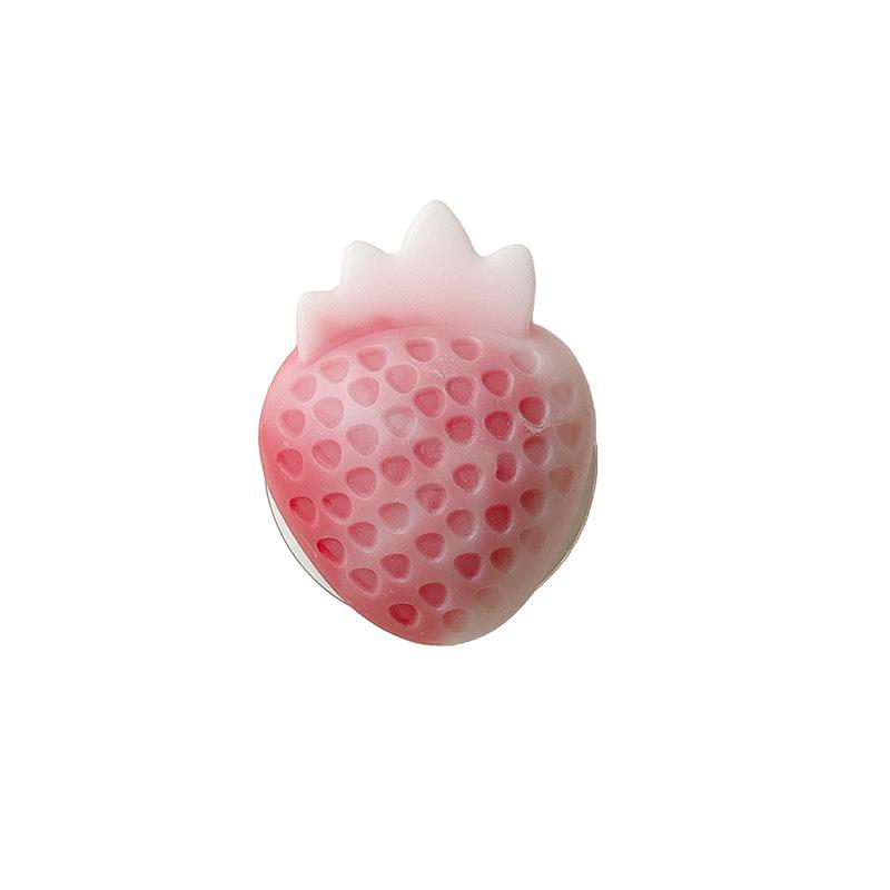 Three-Dimensional Fruit Strawberry Mobile Phone Airbag Bracket Back Sticker Retractable Lazy Desktop Bracket Watching Drama