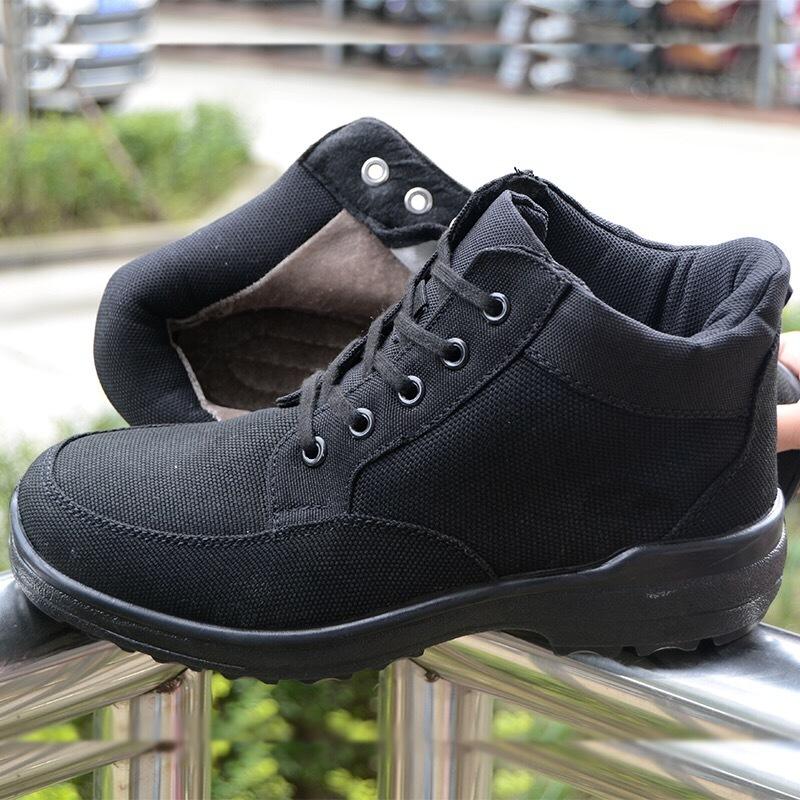 New lightweight thickened warm wool cotton shoes winter velvet non-slip and cold-proof outdoor snow cotton boots