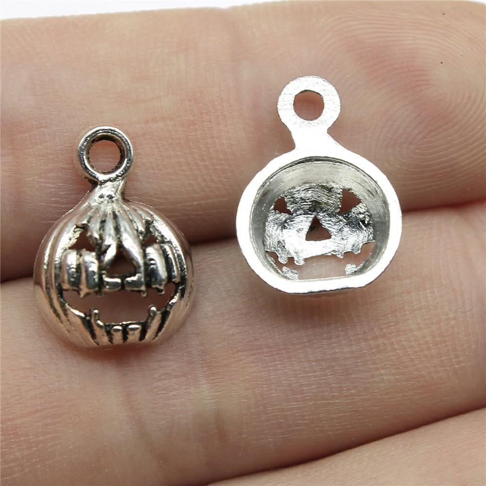 20pcs Food Charms Antique Silver Color Mushroom Charm Pendants Jewelry Accessories Pumpkin Corn Charms For Jewelry Making