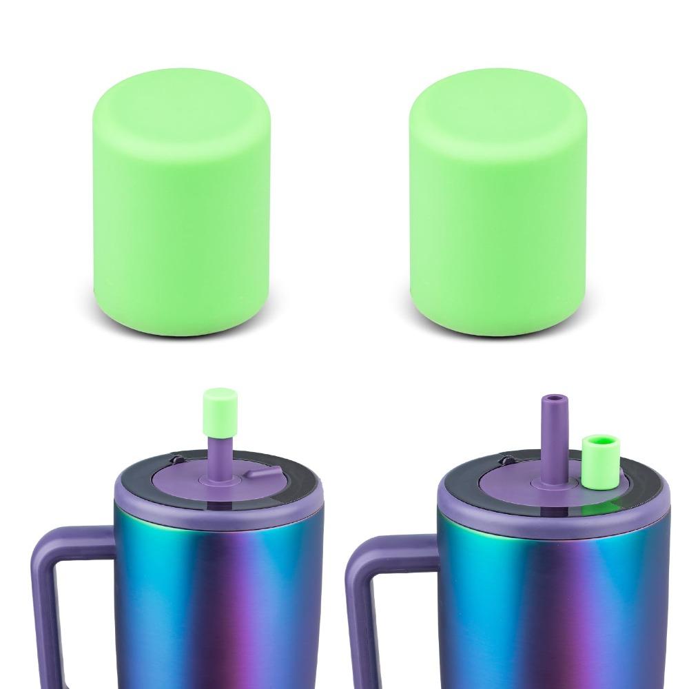 1/2Pcs Silicone Magnetic Straw Cap Dustproof Colorful Straw Cover Leakproof 3D for Brumate Era/Resa Tumblers