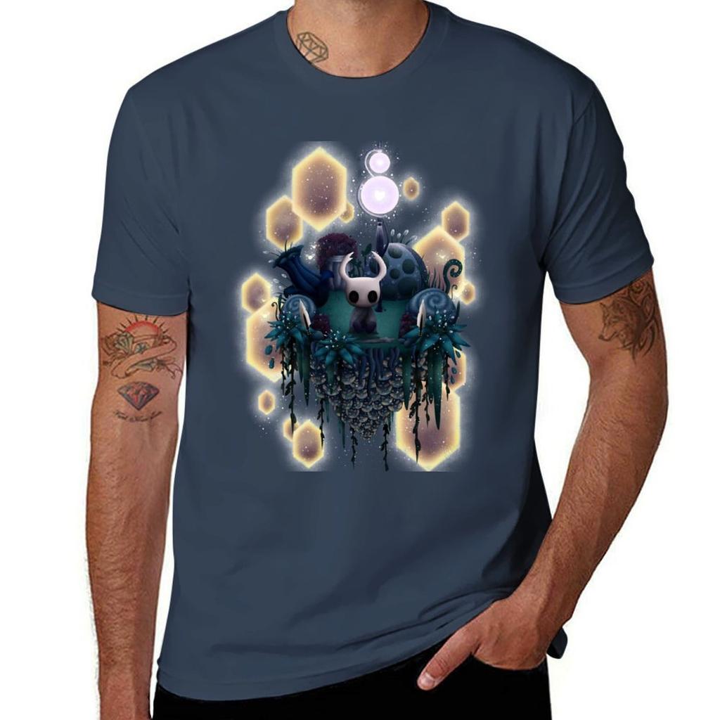 Hollow Knight Island TShirt Big Size Crew Neck TShirt