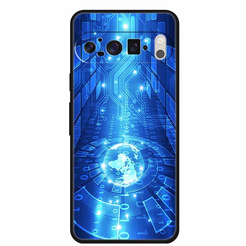For Google Pixel 9 Pro XL Case 9Pro Coque Black Silicone Soft Phone Case For Google Pixel9 Pro Pixel 6 7 8 Pro Back Cover Case