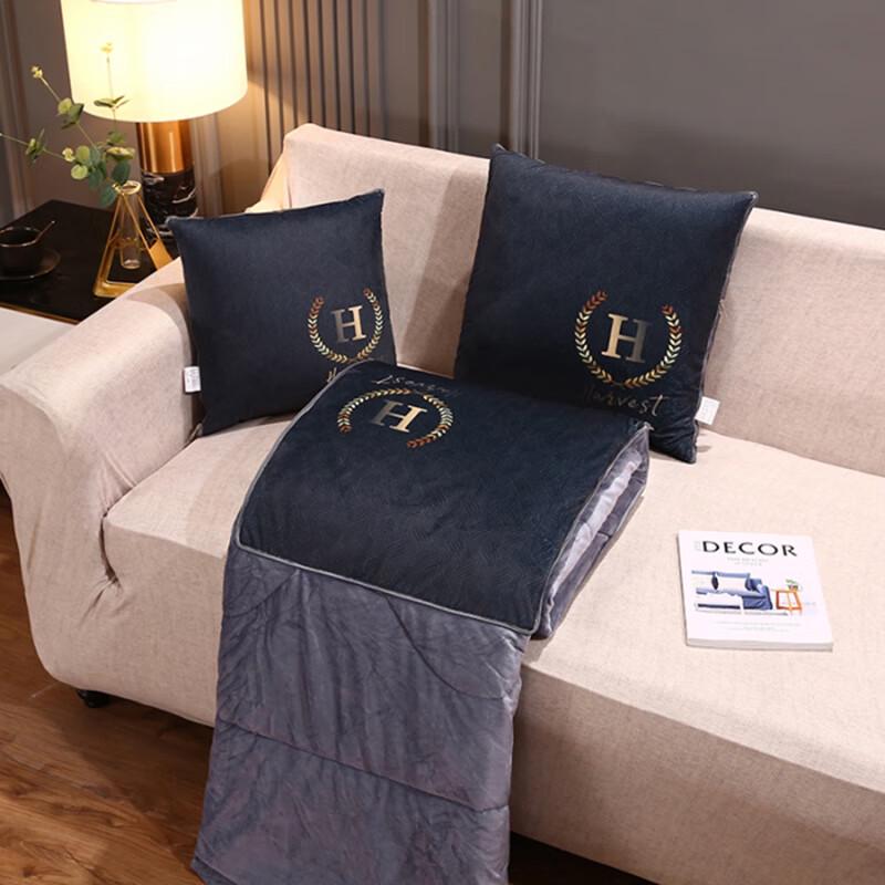 Grace Kristall-Samt 2-in-1 Kissen-Decke