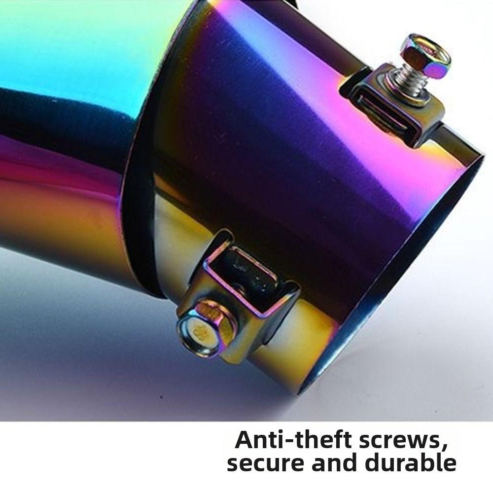 Ornamente Universale pentru Evacuarea Mașinii Tobă de Eșapament Curvată Oțel Inoxidabil Teavă de Eșapament Auto Durabilă Ieșire Dublă Teavă de Eșapament Cromată Auto