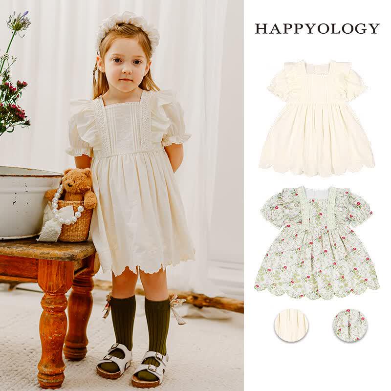 Happyology Girls Embroidered Ruffle Princess Dress 2Y
