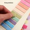 Morandi Color Transparent Sticky Notes - Cute Colorful PET Index Stickers for Marking and Memo.
