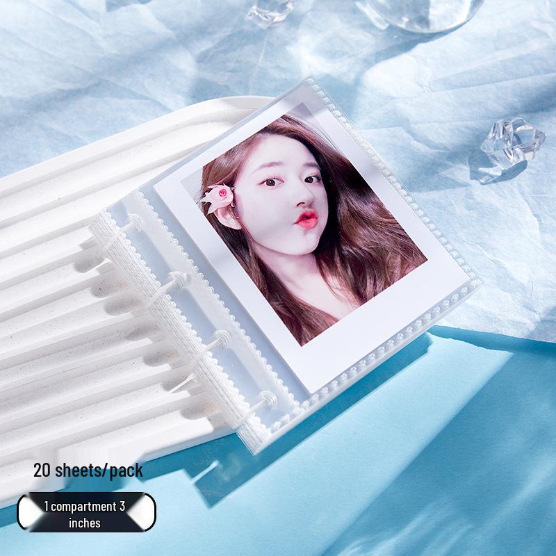 

Альбом для карточек А5 из ПУ - В погоне за звездами: 3-дюймовая Открытка и Хранение Айдол-карточек, Четырехсеточный Альбом для Полароидных Фото