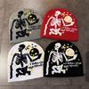 Knitting And Bizarre Terrifying Skull Hat Knit Fabric Autumn Winter Wear Travel