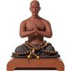 Zen Little Monk Figurine, Buddhist Style Meditation Boy Statue for Home Desk Decor, Tea Room, Fish Tank Ornament & Garden Landsc