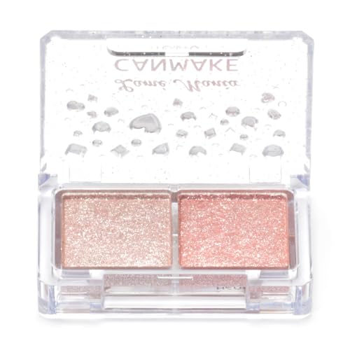 Canmake Lame Mania 02 2.7g Eyeshadow Glitter Shadow Shine Gloss Pearl Two-color Pastel Pink