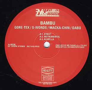 

12inch Record NITRO MICROPHONE UNDERGROUND - Bambu / Live 99 RLT003PRO Reality 1999 Japan Rap & Hip-Hop/R&B Used