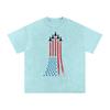 USA Flag & Jets | Snow Washed Oversized Cotton T-Shirt and Kids Shirt