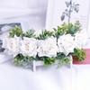 Verstellbarer Blumengirlande Handgefertigter Rosenblütenkranz Stirnband mit Band für Hochzeit Festival Reisen Foto Requisiten