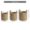 Spacious Handwoven Cotton Rope Basket Delicate Cotton Rope Large Woven Basket Versatile Home Organization Stand Holder