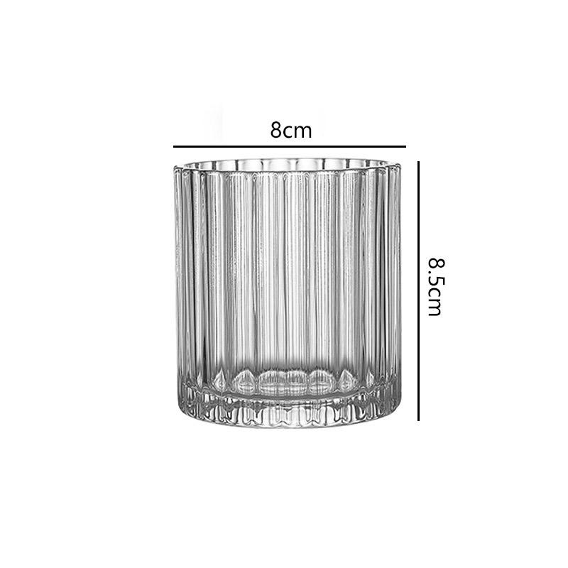 285ml/340ml Retro Whiskey Glass Transparent Glass Cup Iced Latte Coffee Mugs Party Bar European Style Brandy Foreign Wine Cups