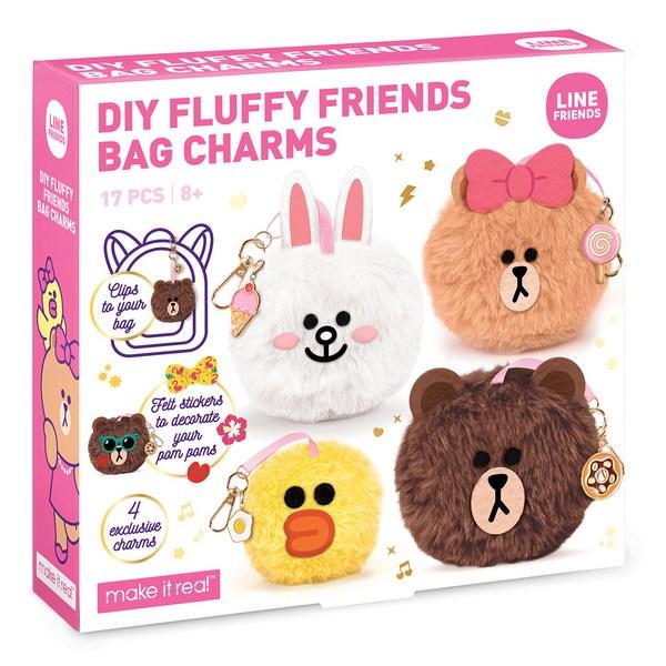 

Make it Real Line Friends Edition Изготовление брелоков для кукол с помпонами, разные цвета