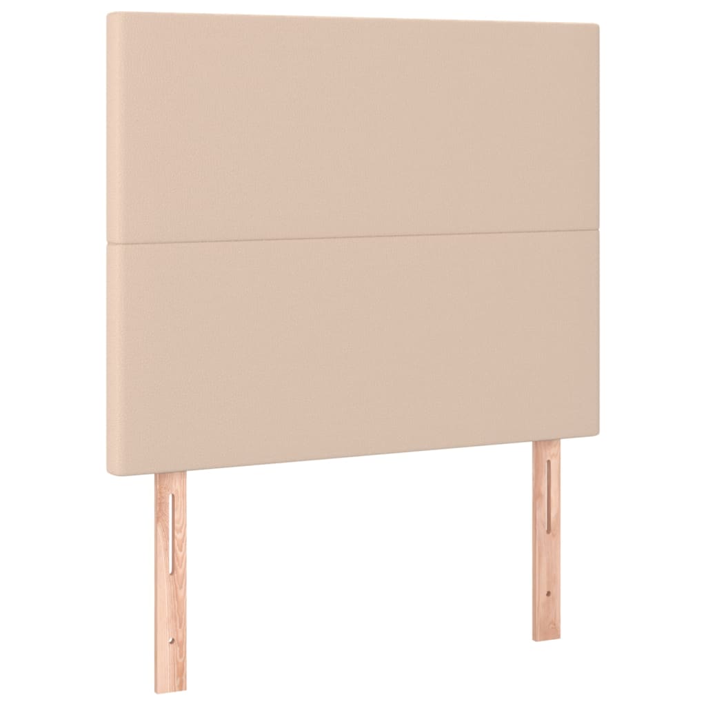 Vidaxl Łóżko Kontynentalne, Materac I Led Cappuccino 120X200Cm