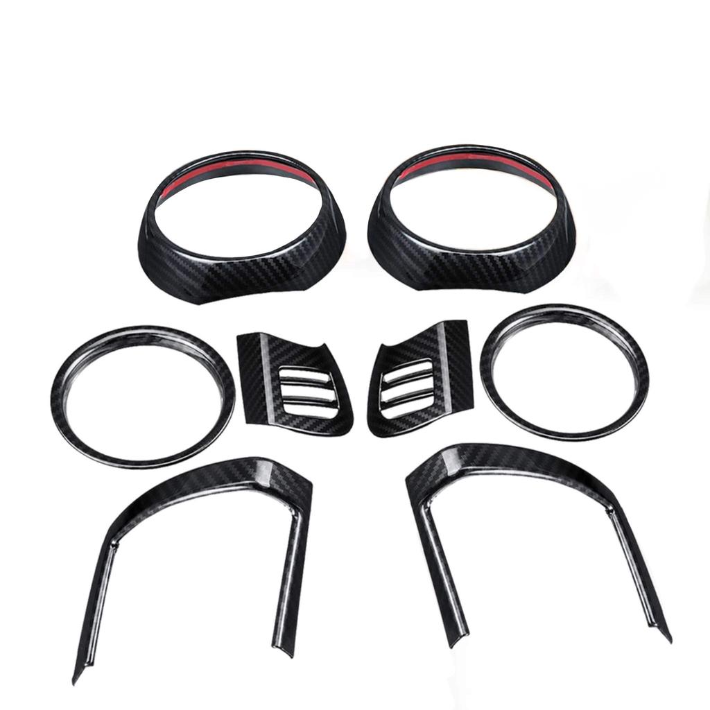 Splash 8 Piece Carbon Fiber Style Dash Cover Trim for Mini Cooper F55 F56 F57
