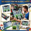 Schedule Poster, Polyester Wallchart & Trophy Showcase Soccer Banner For International Party Decor Bar And Fan Gifts5ml
