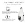 3MP E27 Intelligent menneskelig sporingsalarm Fullfarge Nattsyn Toveis IntercomCamera Dual Light Surveillance Security Cctv-kamera