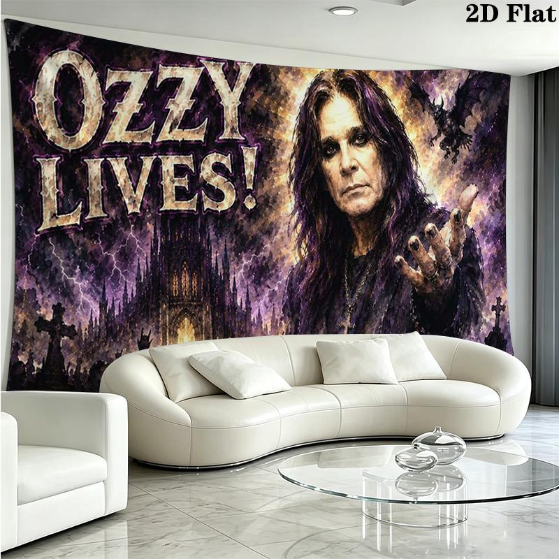 Ozzy Wall Tapestry Aesthetic Wall Hanging Printed Fabric Blanket Decorative Tapestries for Bedroom Living Room Home Decor