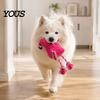 Stress Relief Toys for Pets Stuffed Flamingo Dog Toy, Squeaky Plush Bird Chew Woven Cute Pet Toy Rope Legs, Interactive Puppies Biting,